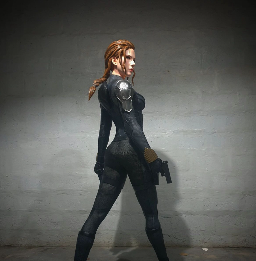 BLACK WIDOW MOVIE BLACK SUIT VARIANT MARVEL LIFE SIZED CUSTOM STATUE 1/1 SCALE