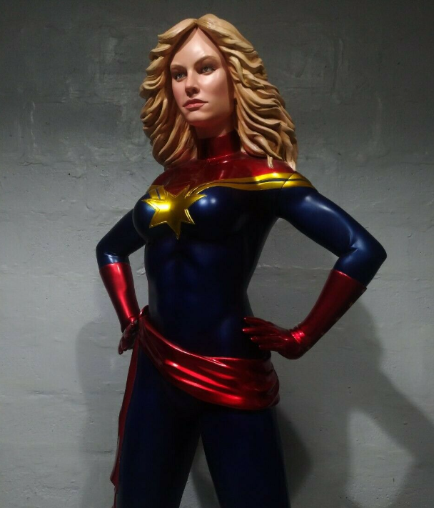 Ms Captain Marvel life size custom statue Finet XM sideshow