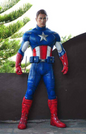 CAPTAIN AMERICA CHRIS EVANS (UNMASKED) AVENGERS MOVIE MARVEL LIFE SIZE 1/1 SCALE CUSTOM STATUE