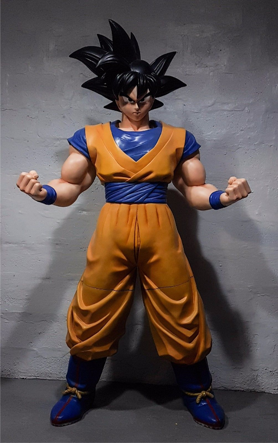 FINET Son GOKU DRAGON BALL Z SUPER SAIYAN Custom Statue Life Size