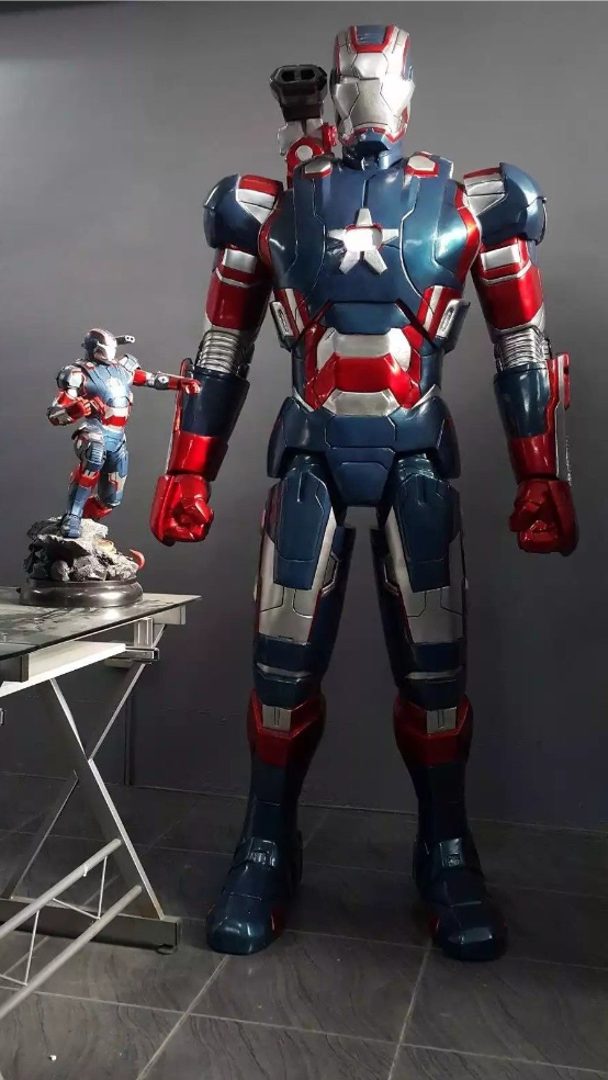 IRON PATRIOT IRON MAN CUSTOM STATUE LIFE SIZE 1/1 resin toy kit NOT XM SIDESHOW