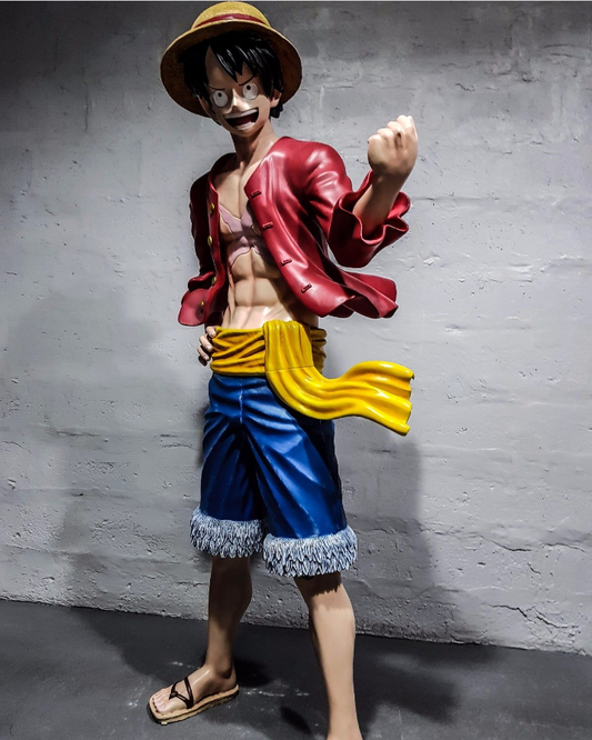 LUFFY ONE PIECE ANIME Custom Statue Life Size almost 6 feet