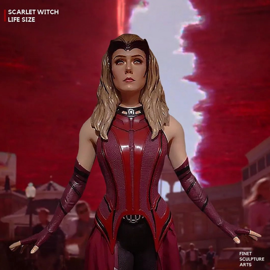 SCARLET WITCH ELIZABETH OLSEN DISNEY+ WANDAVISION MARVEL LIFE SIZE 1/1 SCALE CUSTOM STATUE