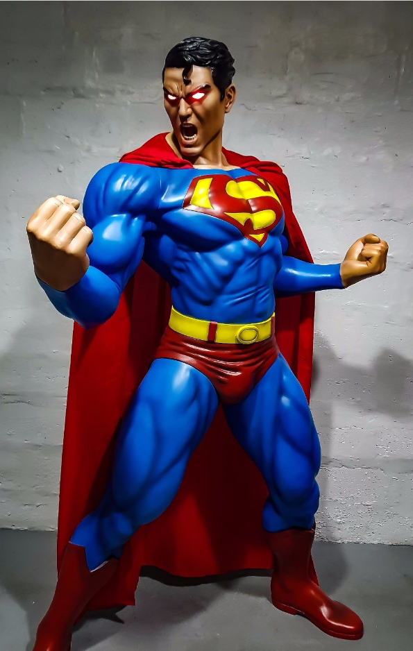 SUPERMAN RAGE VERSION Custom Statue Life Size RESIN 1/1 SCALE